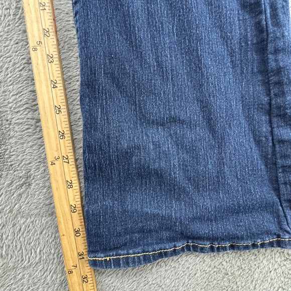 Levi Strauss Signature Gold Mid Rise Boot Cut Jeans Dark Wash Women Size 12M - Picture 7 of 12